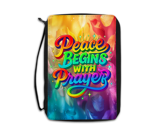 Peace Begins With Prayer Bible Cover