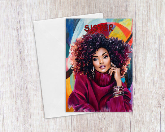 Sister Birthday Greeting Card