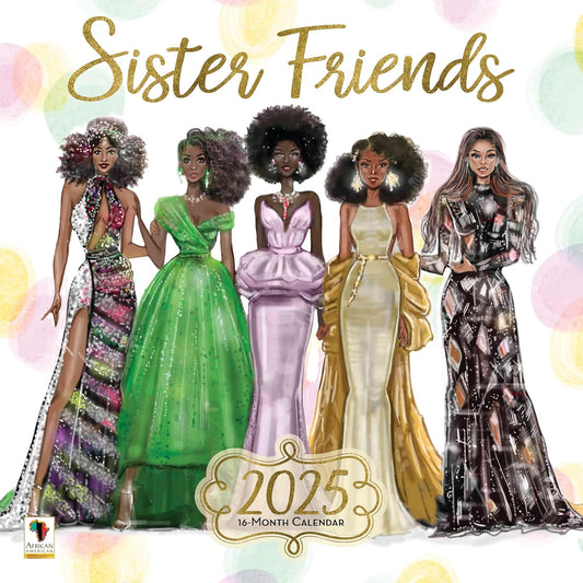 Sister Friends 2025 Wall Calendar