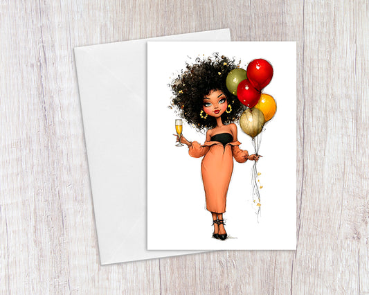 Pop The Bubbly Greeting Card