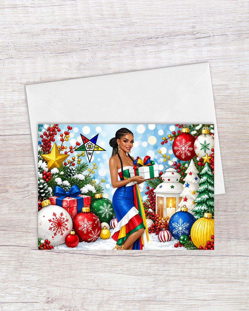 Celebrating Our Holiday Bond OES Holiday Card