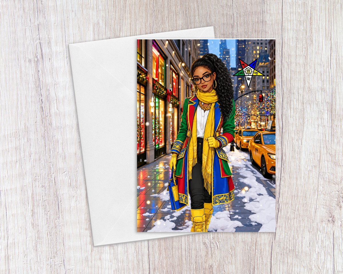 Sisters Make The Season Bright Eastern Star Holiday Card