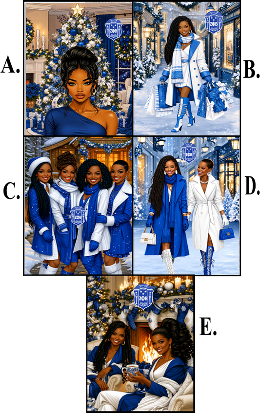 Zeta Holiday Cards Set Two