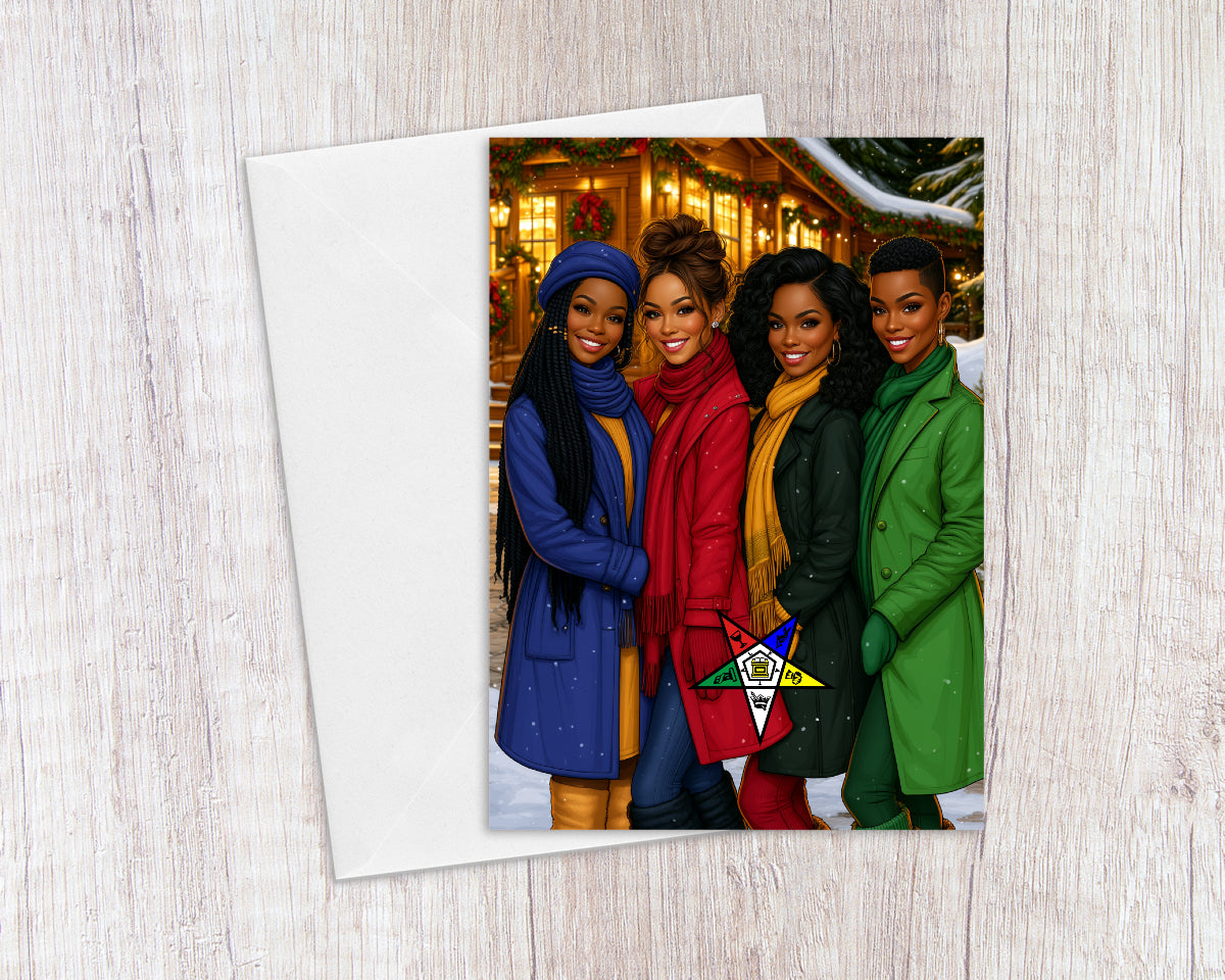 Together Order of the Eastern Star Christmas Card