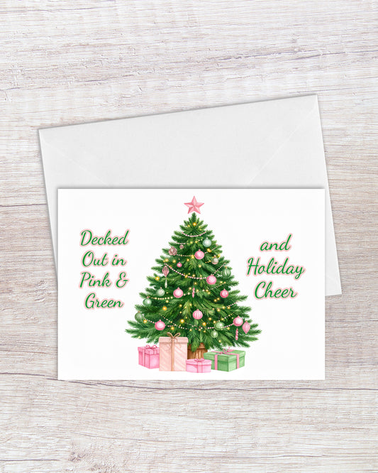 Decked Out In Pink & Green Sisterhood Card