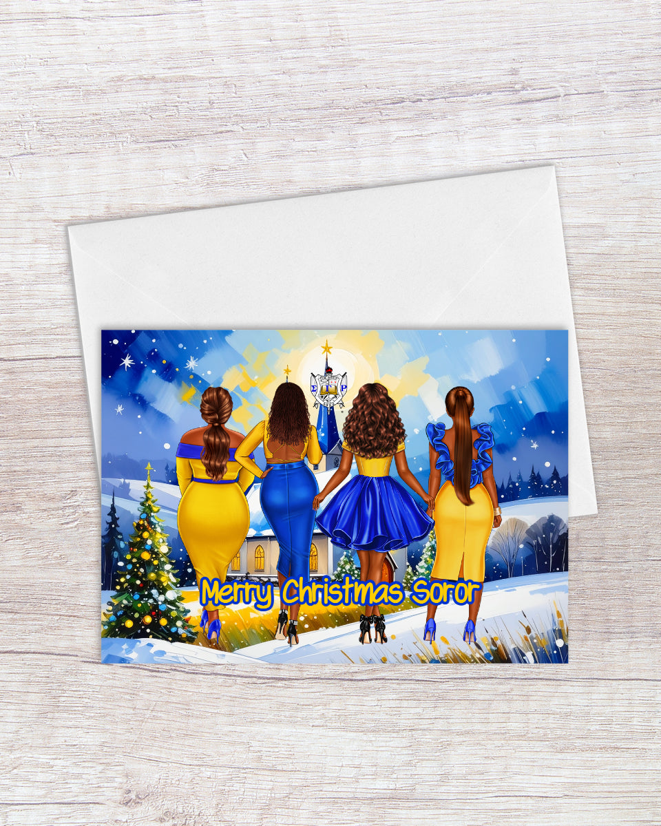 Merry Christmas Soror SGR Holiday Greeting Card
