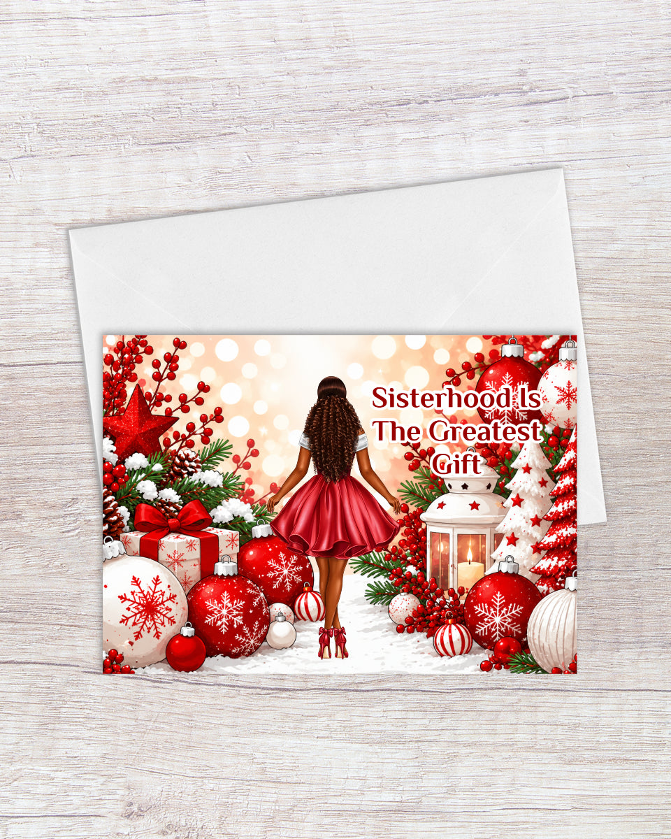 Sisterhood Is The Greatest Gift Greeting Card