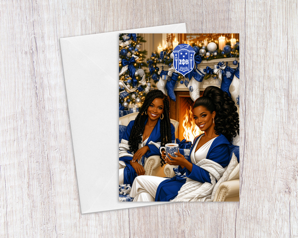 Sisters Make The Season Bright Zeta Holiday Card