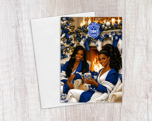 Sisters Make The Season Bright Zeta Holiday Card