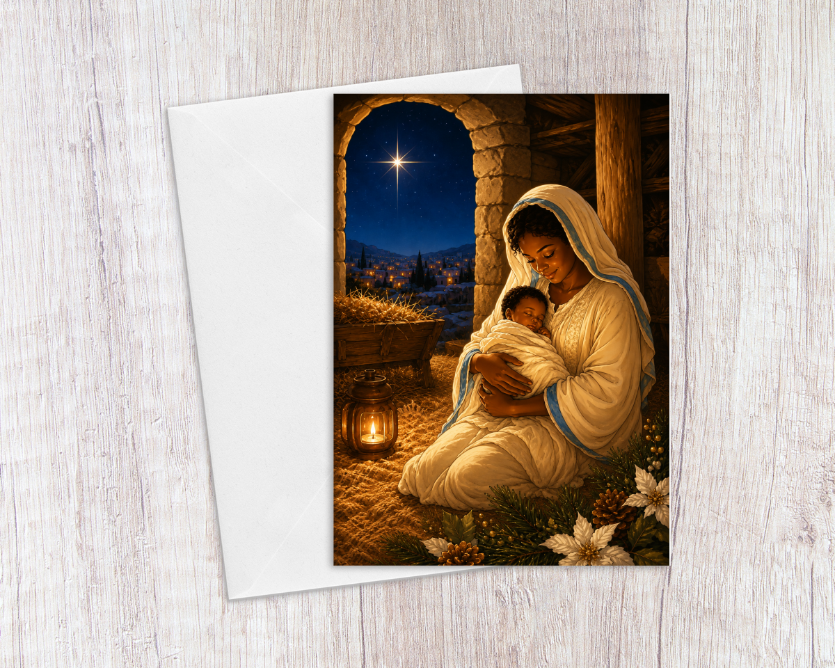 Born This Day Christmas Card