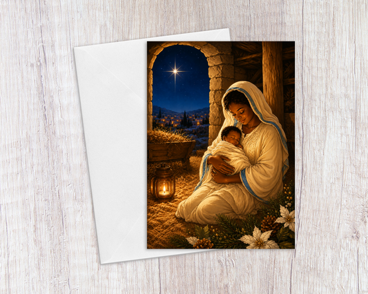 Born This Day Christmas Card