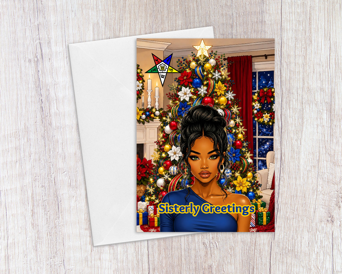 OES Sisterly Greetings Holiday Card