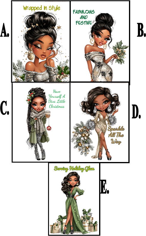 Diva Christmas Card Collection One