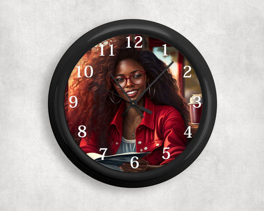 Lady In Red Clock