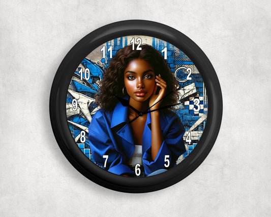 Urban Blue Clock