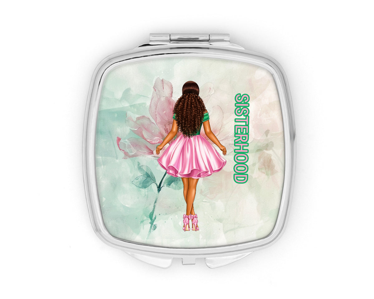 Pretty Girl Sisterhood Compact Mirror