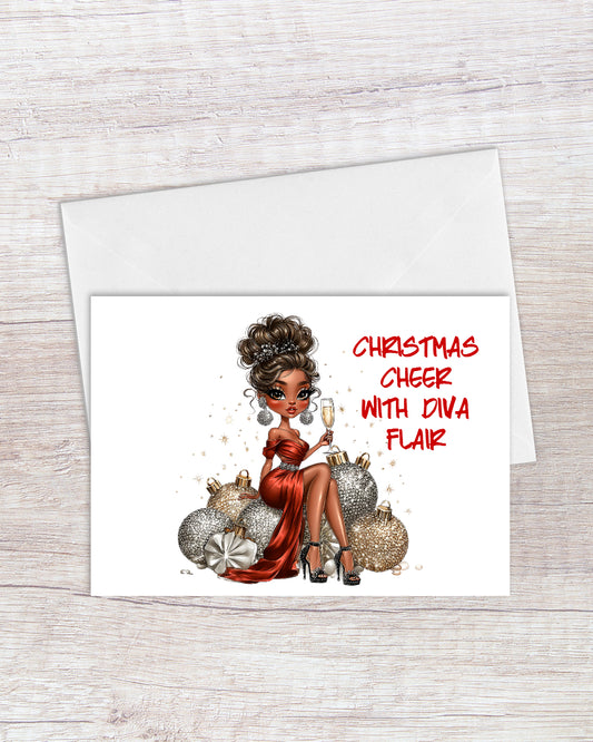 Christmas Cheer With Diva Flair Card