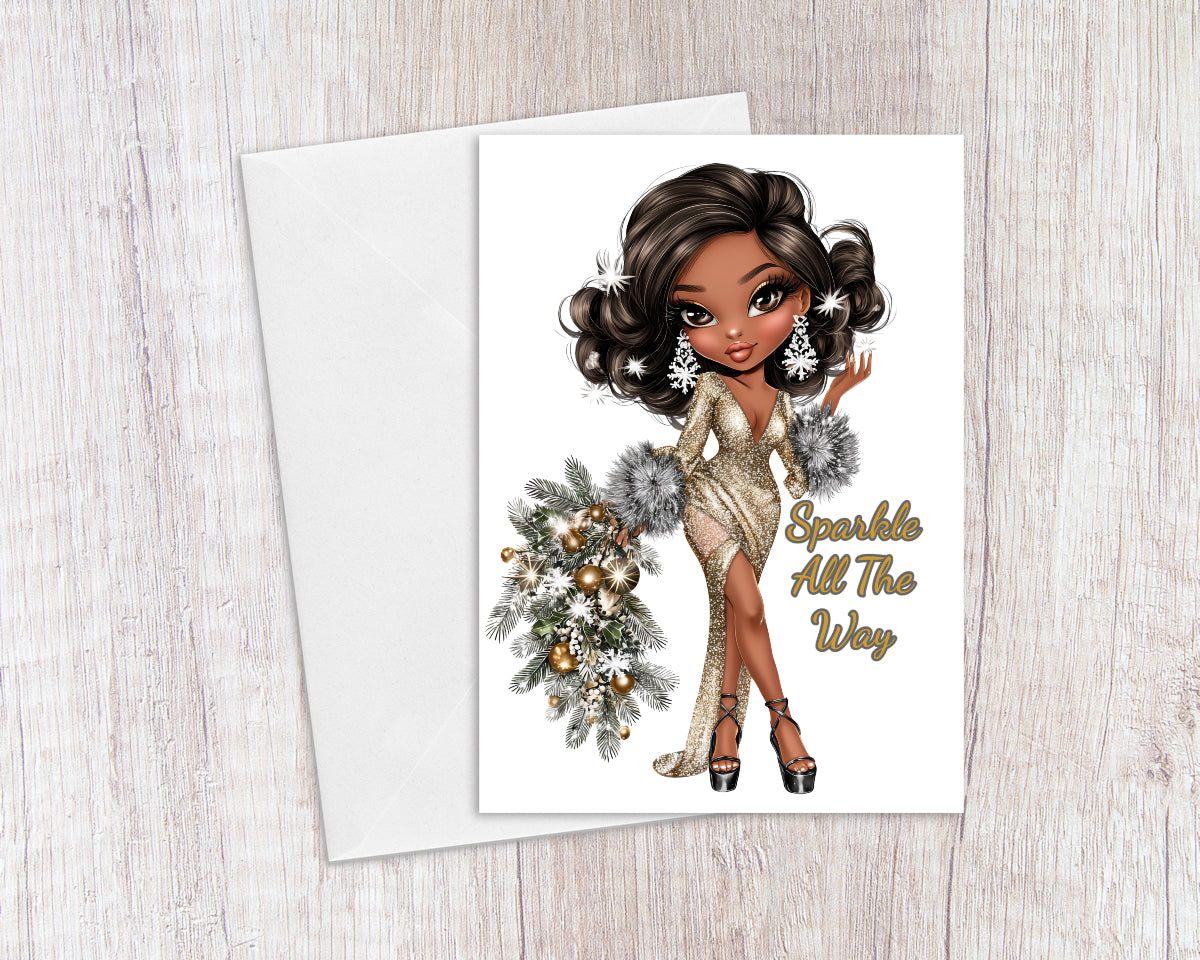 Sparkle All the Way Christmas Card
