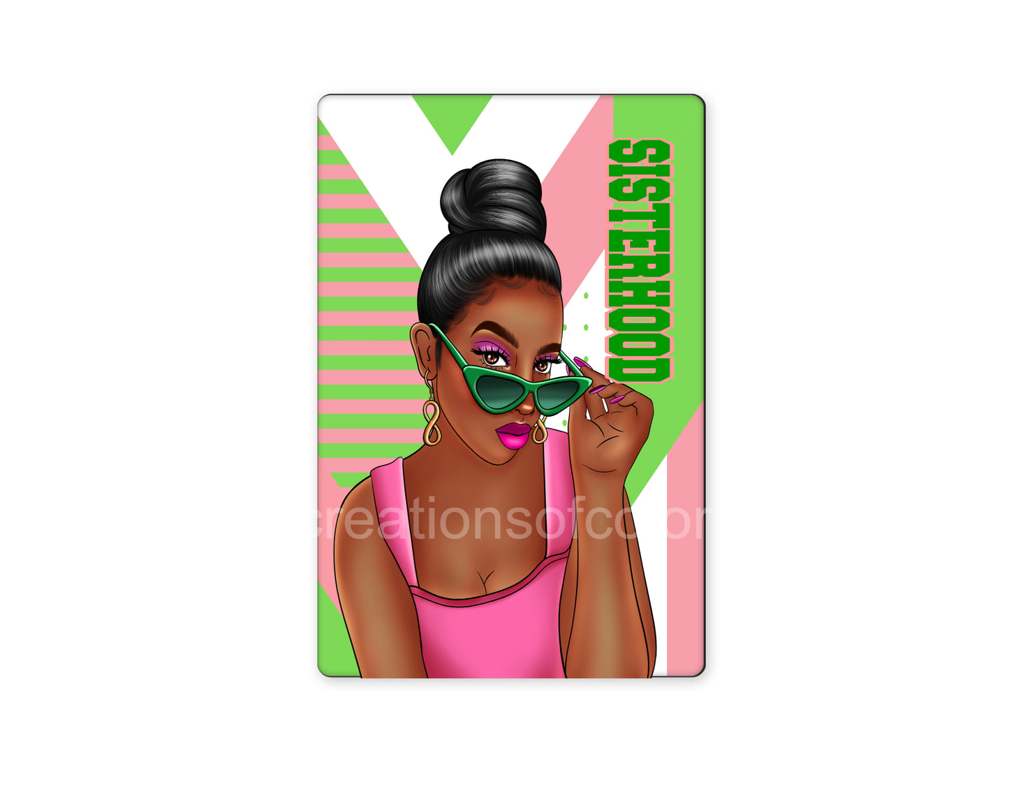 Sisterhood in Pink and Green Magnet