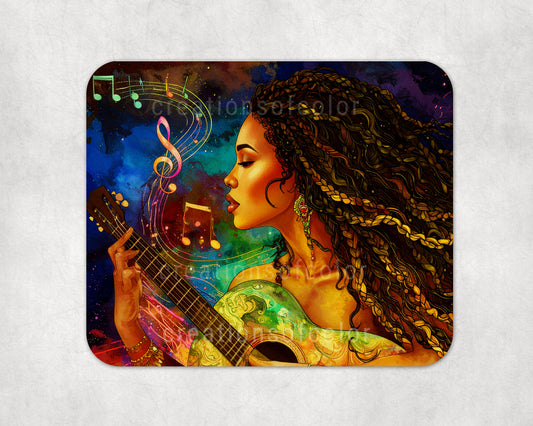 Afrocentric Jazz Goddess Mousepad