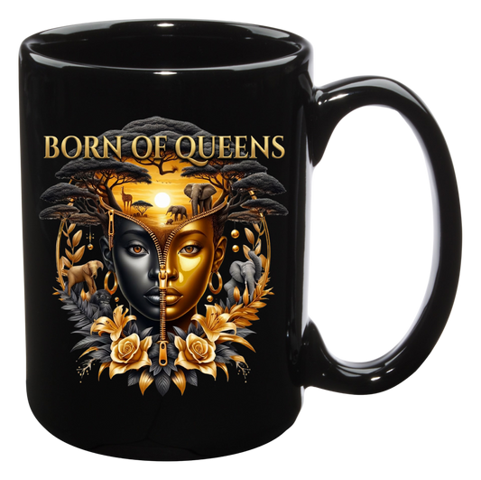 Born Of Queens 15 oz 3D Mug