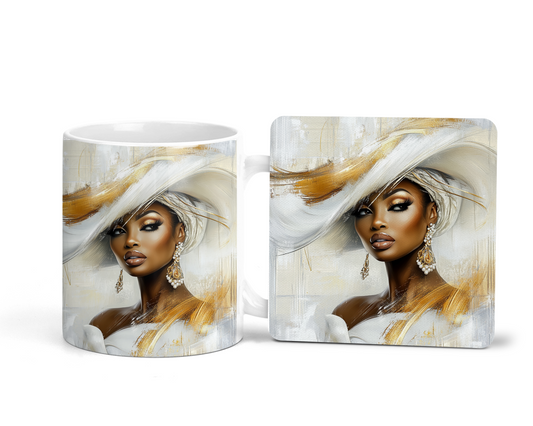 Golden Grace Mug, Coasters or Set
