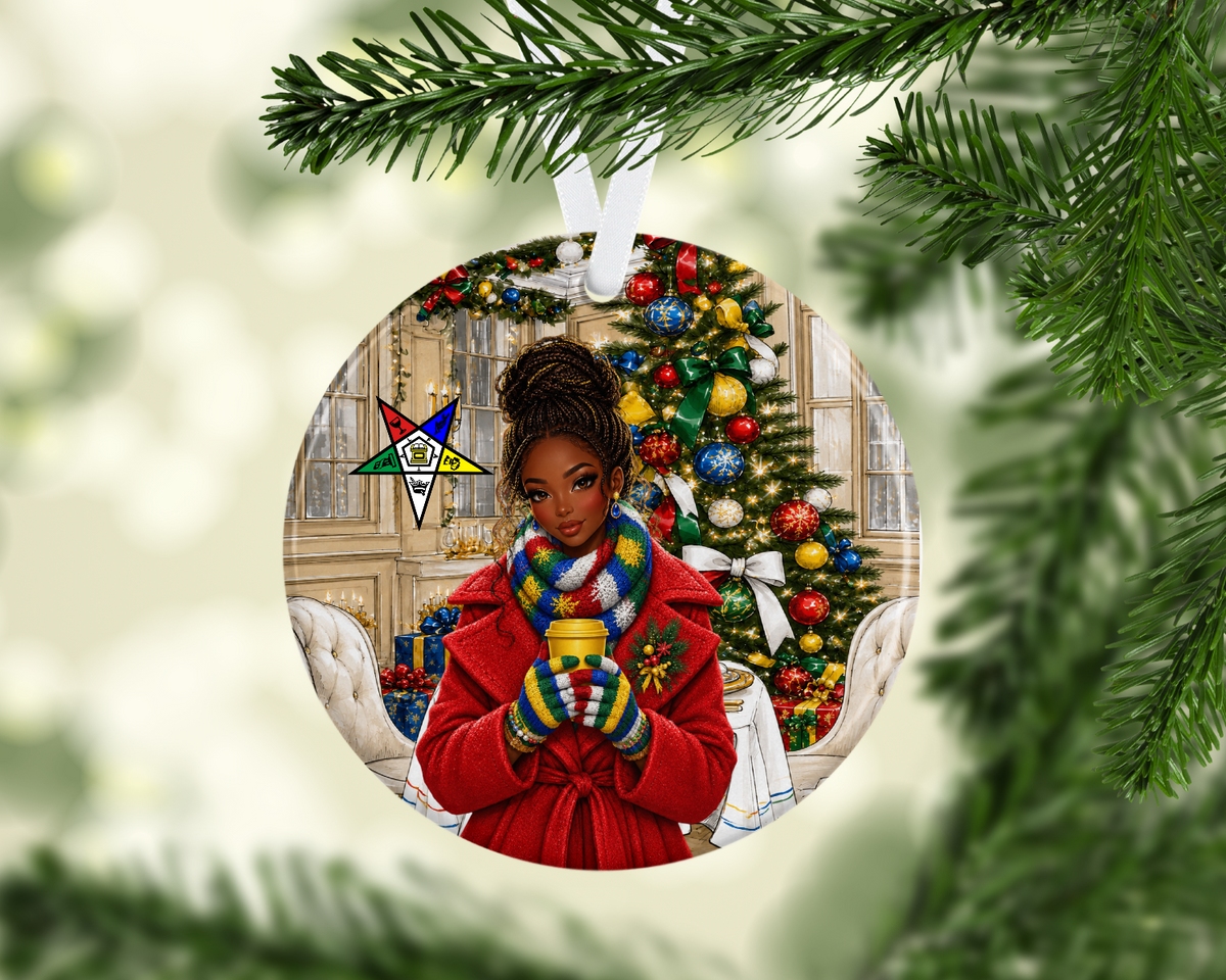 Happy Holiday OES Ornament