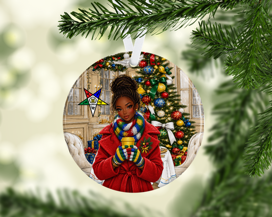 Happy Holiday OES Ornament