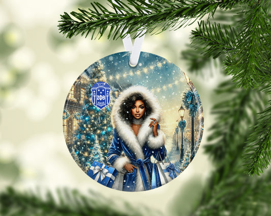 Zeta Phi Beta Faith Porcelain Ornament