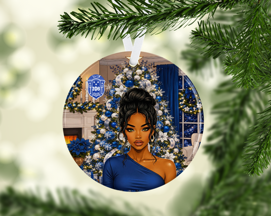 Sistertly Greetings Zeta Ornament