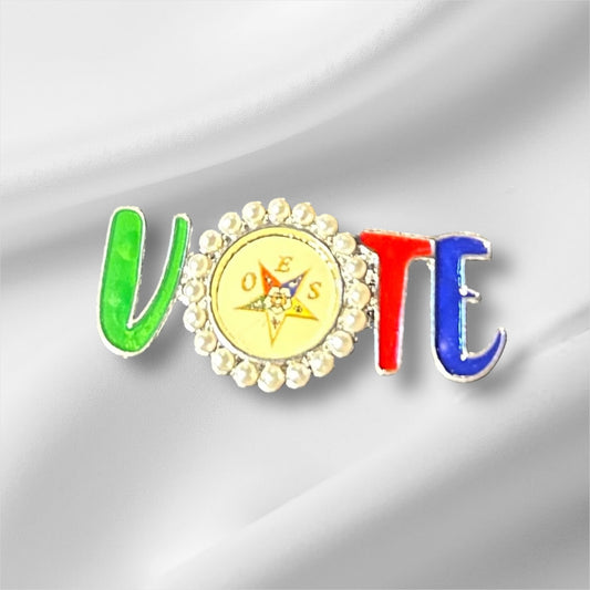 Order Of The Eastern Star Vote Pin