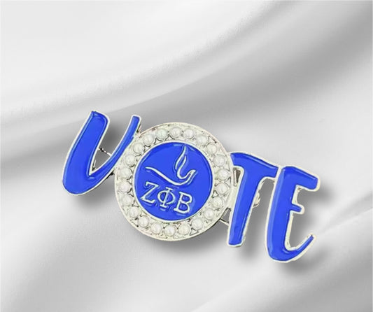 Zeta Phi Beta Vote Pin