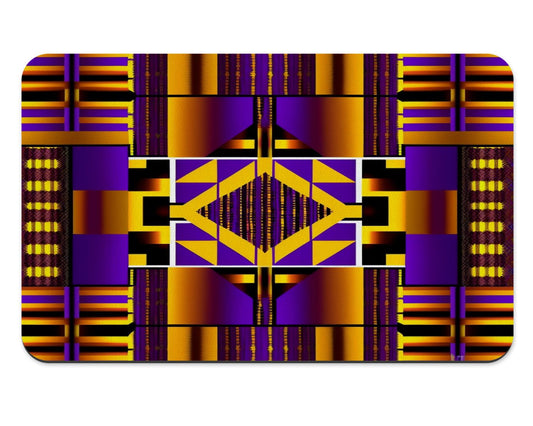 Afrocentric Pattern Purple Placemats