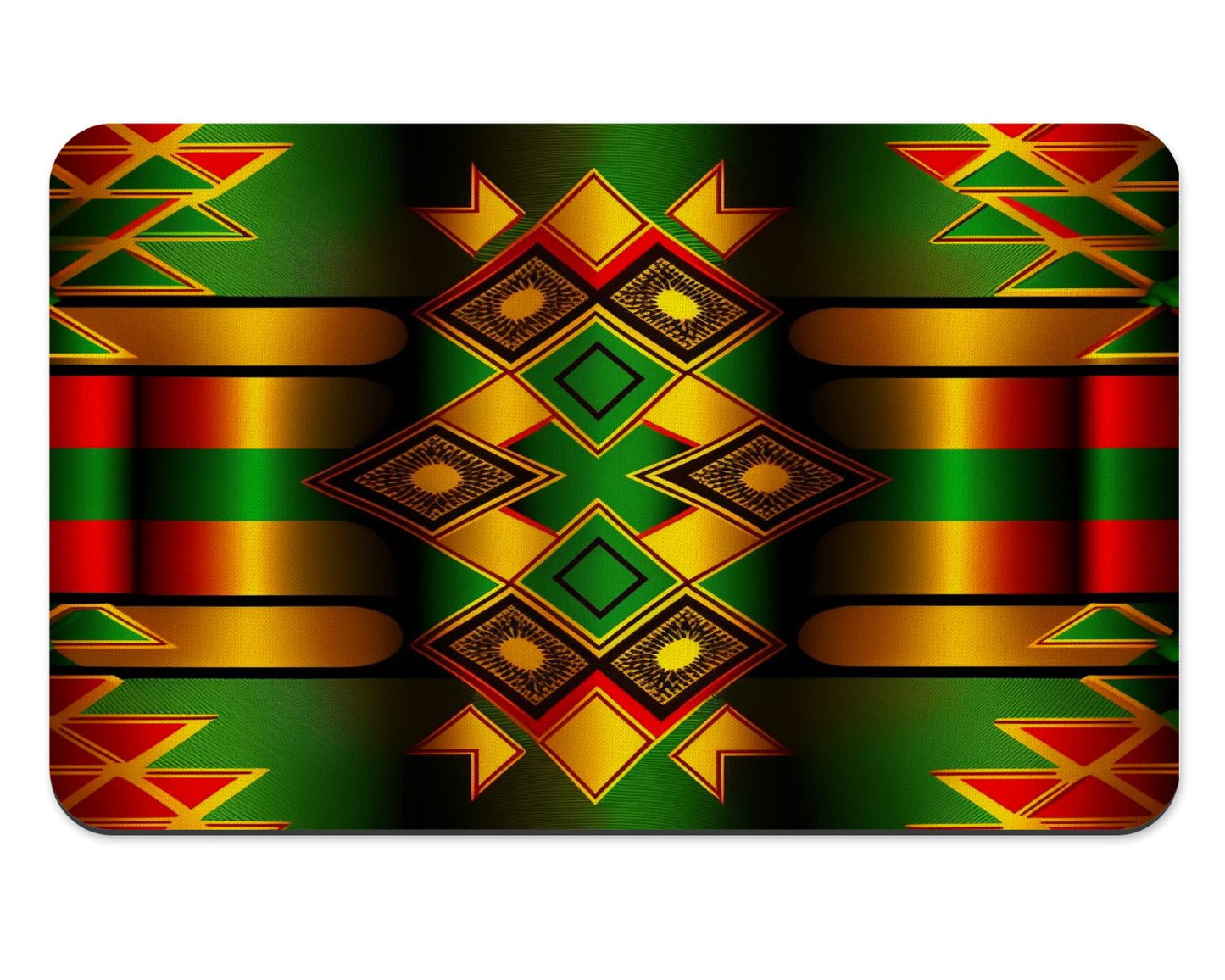 Afrocentric Pattern Green Placemats