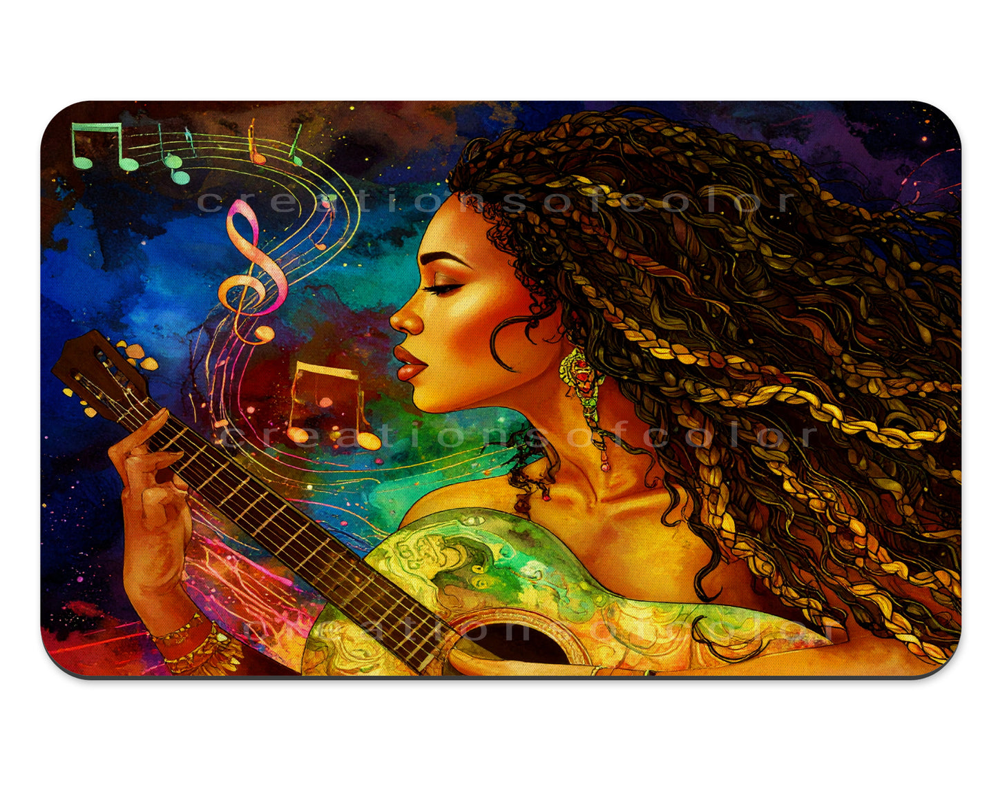 Afrocentric Jazz Goddess Placemats