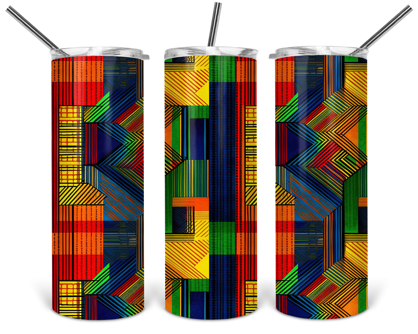 Kente Two Skinny Tumbler