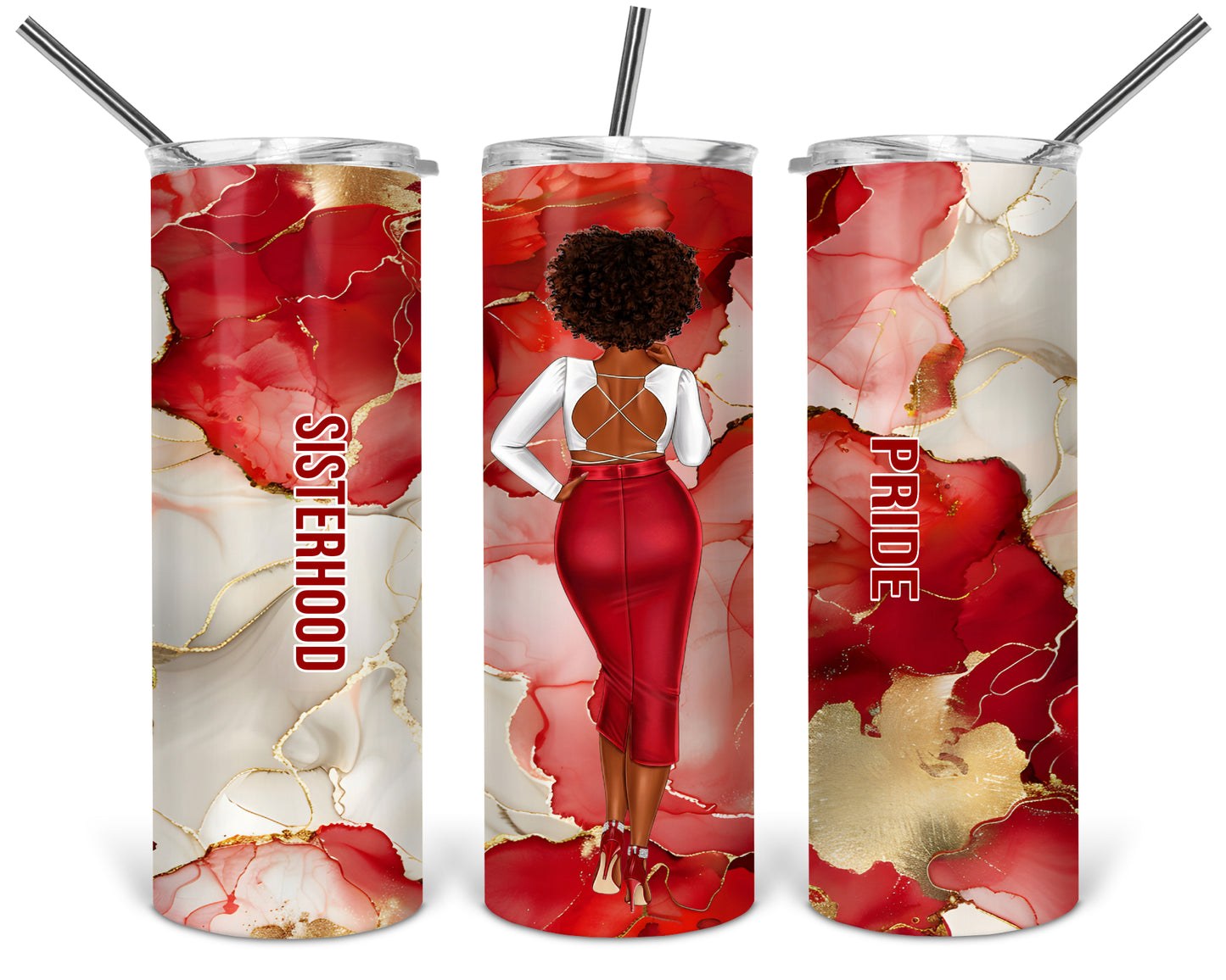 Sisterhood Pride Skinny Tumbler