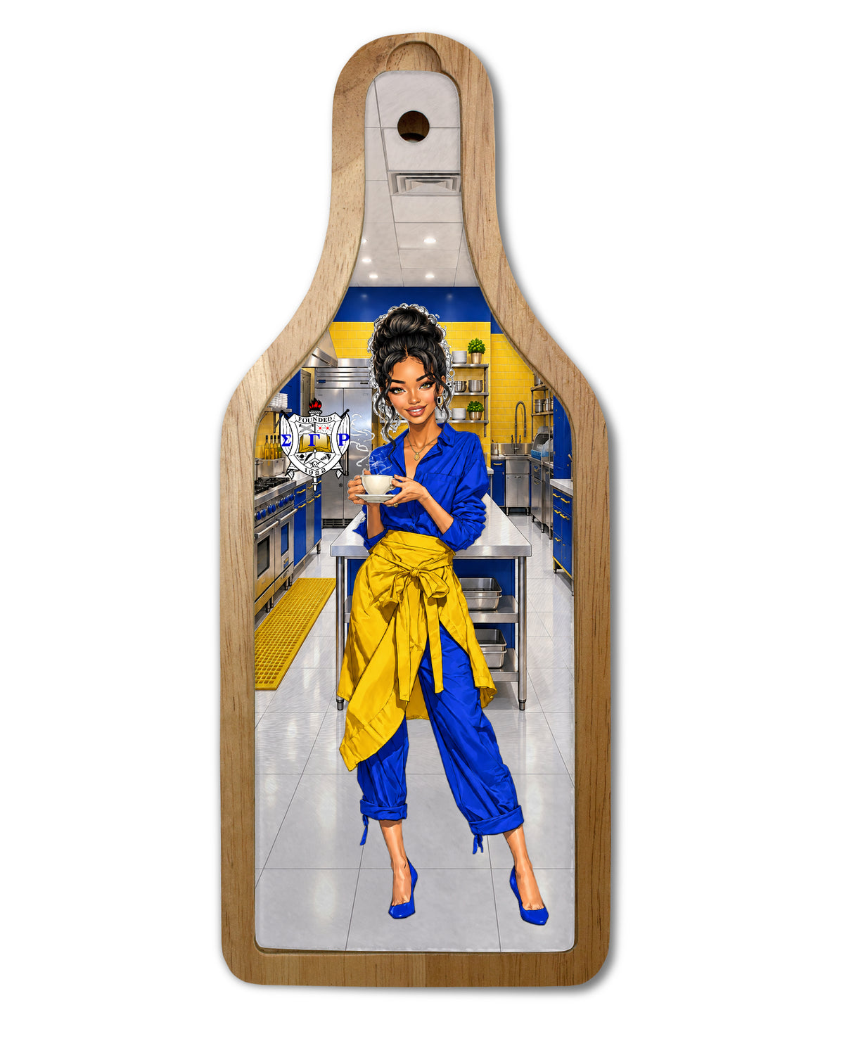 Sigma Lady Wine & Cheese Cutting Board