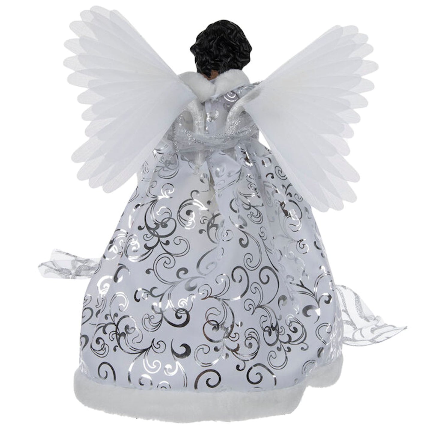 African American Fiber Optic Animated Angel Tree Topper