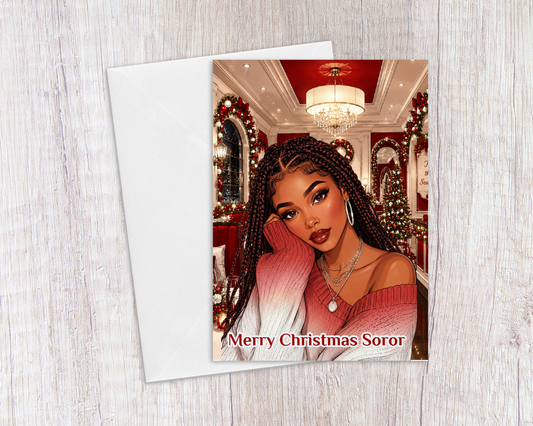 Merry Christmas Soror Greeting Card