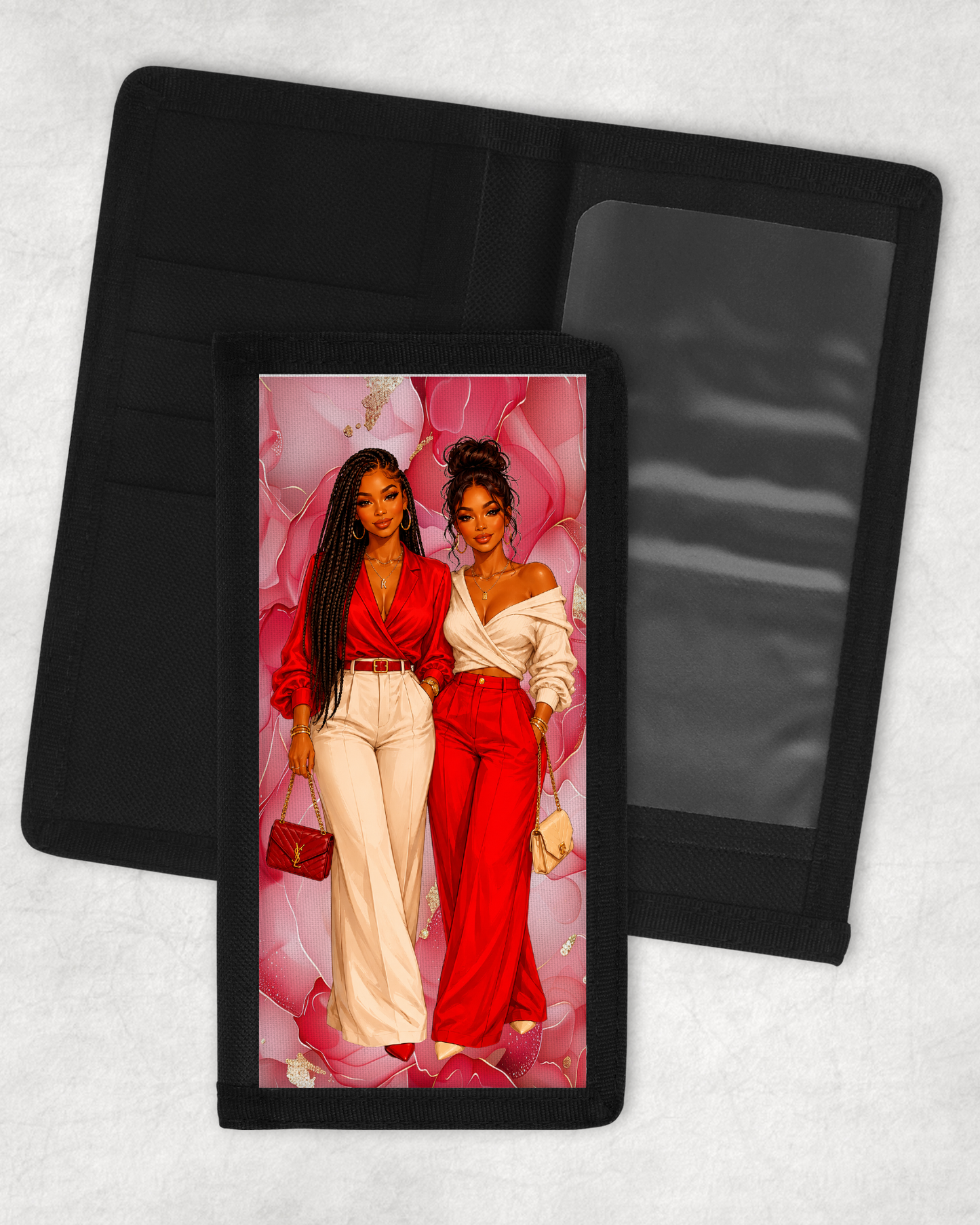 Two Sorors Checkbook Holder