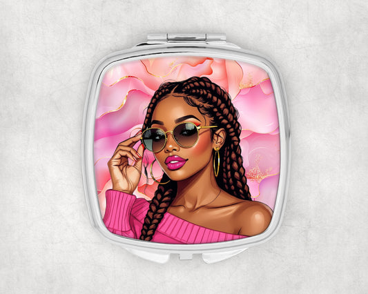 Pink Passion Compact Mirror