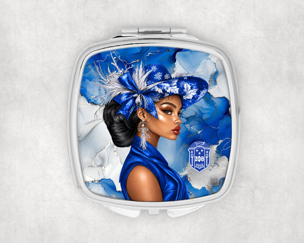 Zeta Elegant Heart Compact Mirror