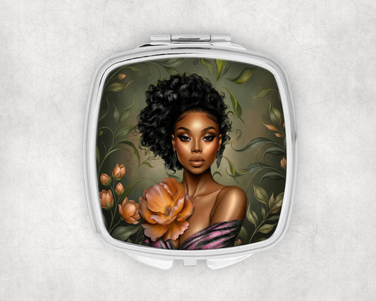 Floral Passion Compact Mirror