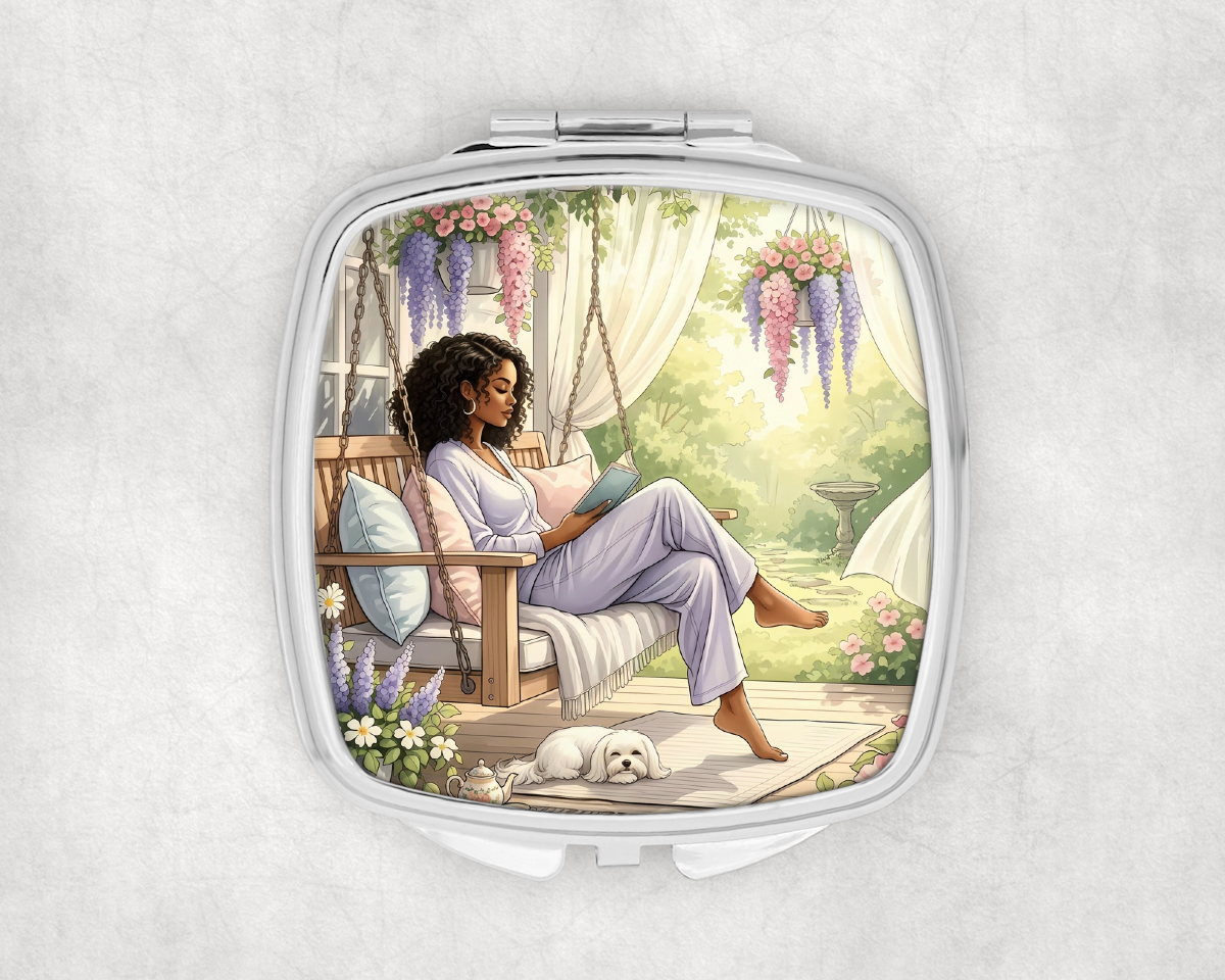 Quiet Moment Escape Compact Mirror