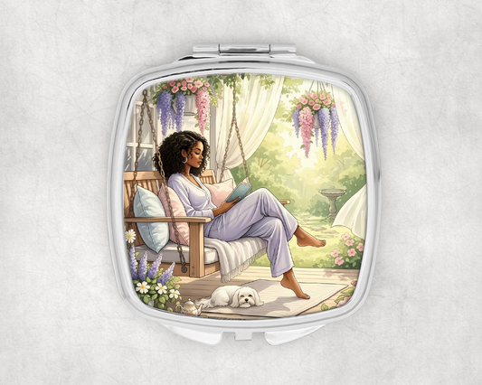 Quiet Moment Escape Compact Mirror