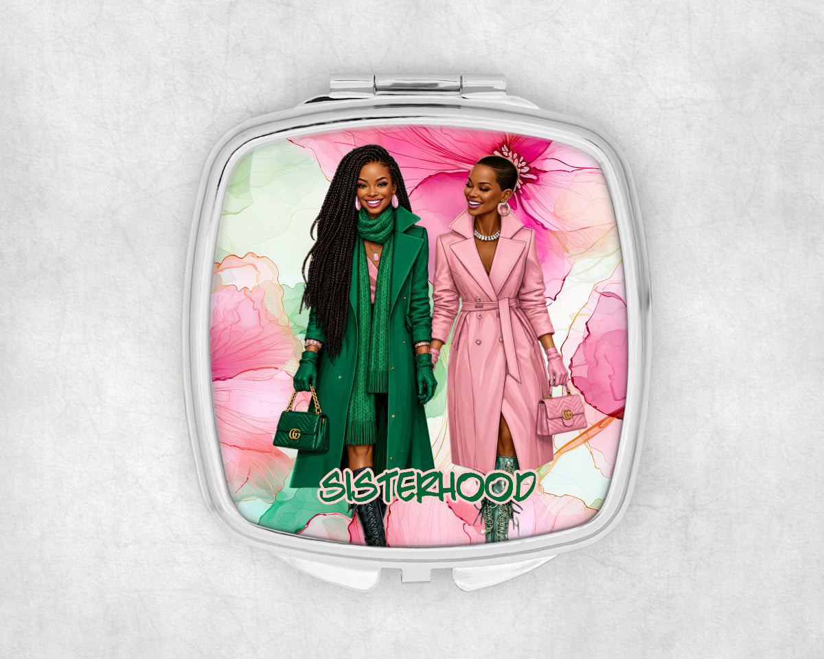 Sisterhood Friends Compact Mirror