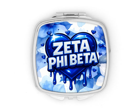 Zeta Heart Compact Mirror