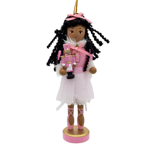 African American Clara Ballerina Nutcracker Ornament