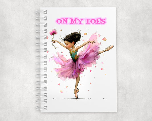 On My Toes Children's Journal